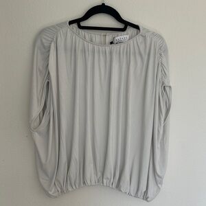 Velvet by Graham & Spencer Carmen Modal Soft White Blouse